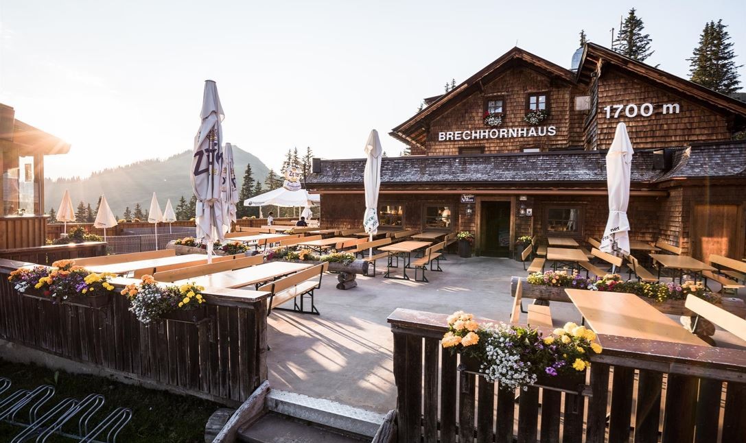 Urlaub auf Berghütte, Alpengasthof